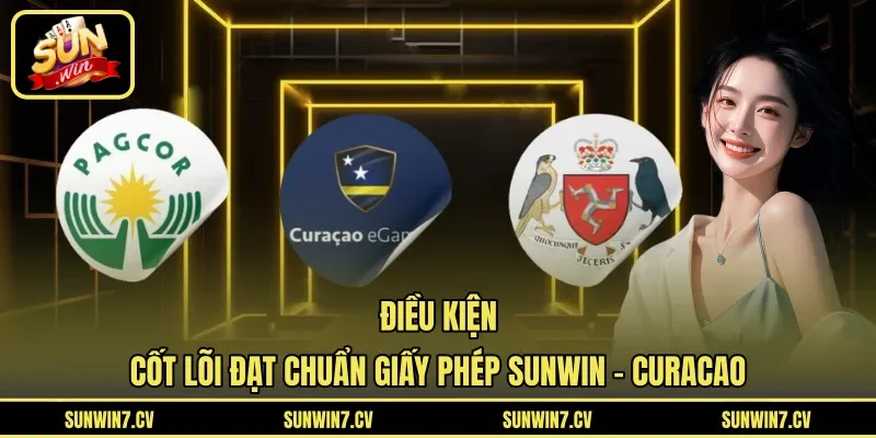 Điều kiện cốt lõi đạt chuẩn giấy phép Sunwin - Curacao