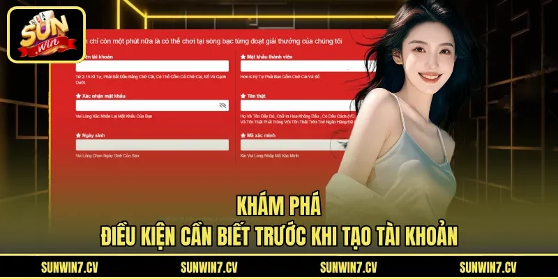 Khám phá điều kiện cần biết trước khi tạo tài khoản