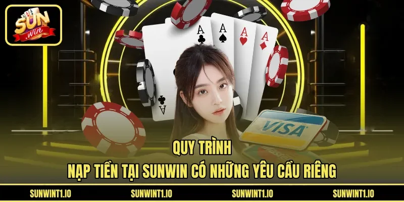Quy trình nạp tiền tại Sunwin có những yêu cầu riêng
